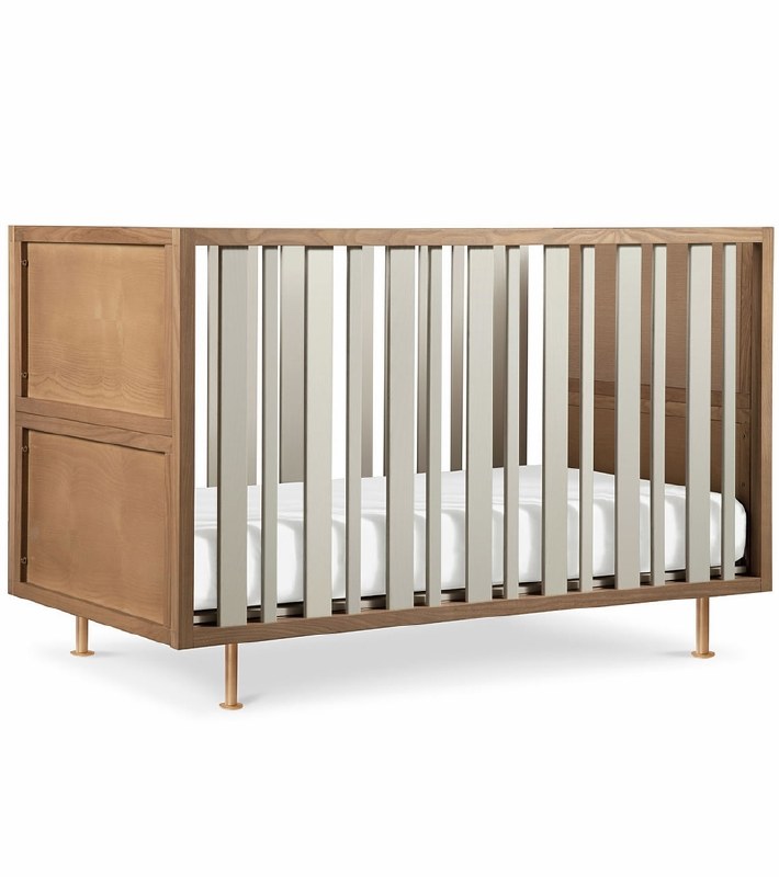 Nursery Works Novella Crib Stained Ash Ivory Nini And Loli