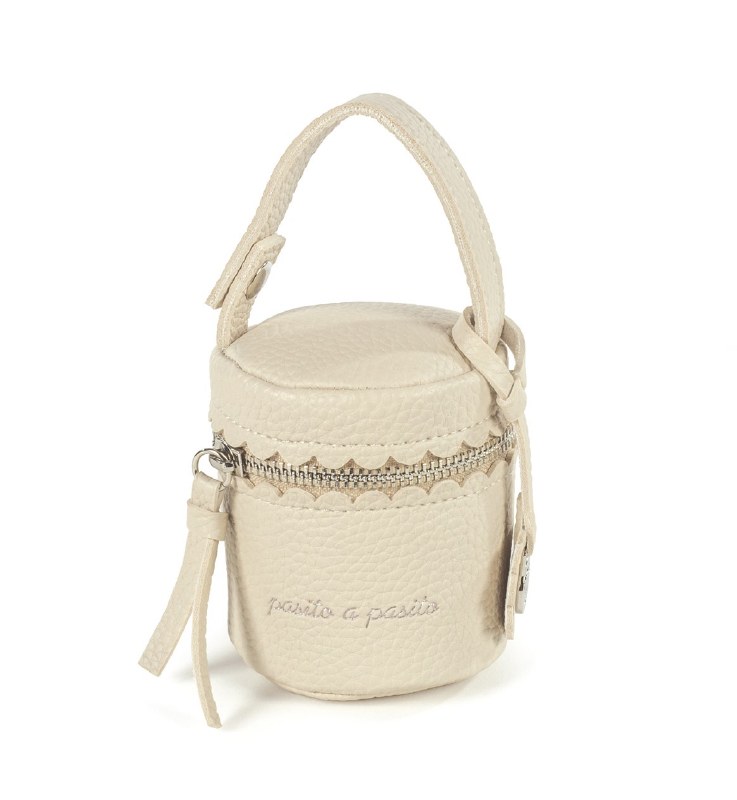 Pasito A Pacifier Holder Bag Biscuit Beige Pasito A Pacifier Holder Bag Biscuit Beige