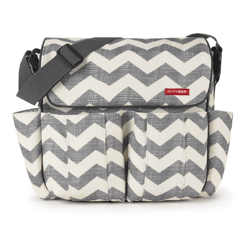 Skip Hop Dash Messenger Diaper Bag Chevron