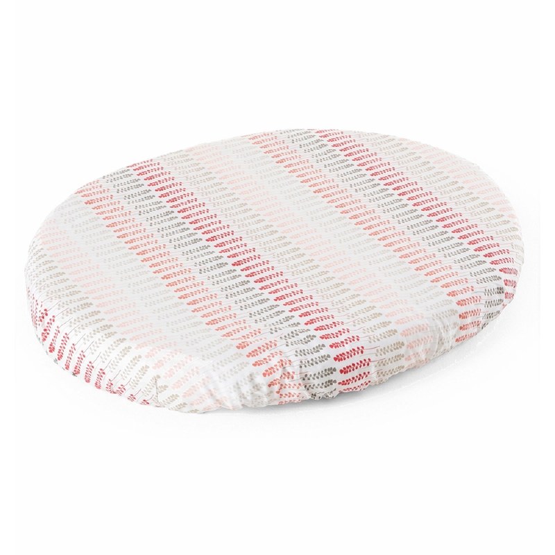 Stokke Sleepi Mini Fitted Sheet Coral Straw Nini And Loli