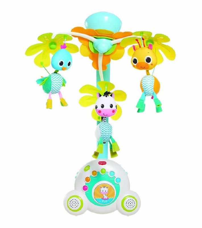 Tiny Love Crib Mobile Soothe N Groove Safari Nini And Loli