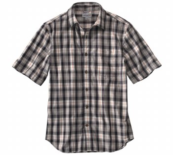 Men's Essential Plaid Open Collar Short-Sleeve Shirt