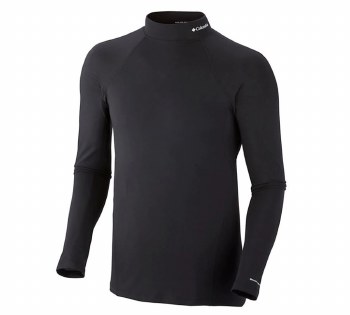 Men's Baselayer Midweight Mock Neck Long Sleeve Top