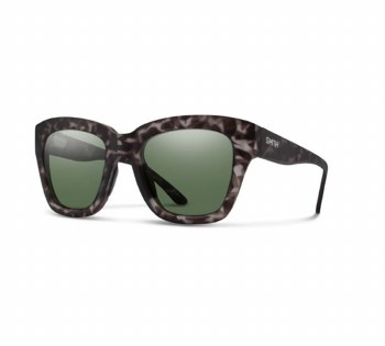 Sway - Matte Gray Tortoise Frame - ChromaPop Polarized Gray Green Lens