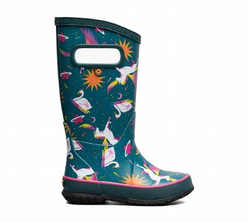 Kid's Rainboot Unicorn Swan