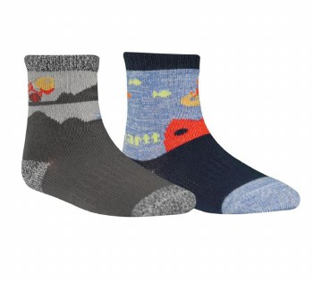 Carhartt Infant/Toddler Boys Gripper Crew Socks 2-Pack