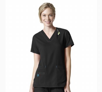 Women's Cross Flex V-Neck Media Scrub Top