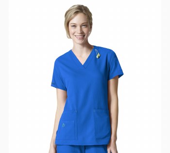 Women's Cross Flex V-Neck Media Scrub Top