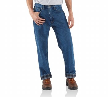 Men's Relaxed Fit Jean-Straight Leg/Flannel Lined