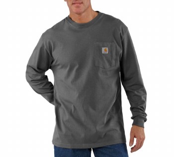 Men's Long-Sleeve Workwear Pocket T-Shirt