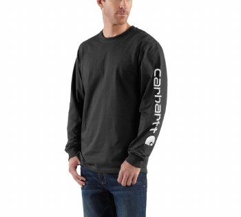 Men's Loose Fit Heavyweight Longsleeve Logo Graphic T-Shirt