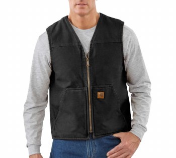 Men's Sandstone Rugged Vest/Sherpa Lined