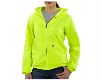 Women's Color Enhanced Zip-Front Hooded Sweatshirt