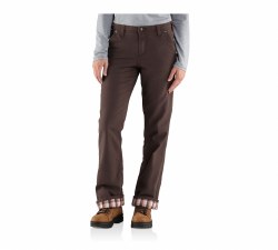 Women's Relaxed-Fit Canvas Flannel Lined Fulton Pant