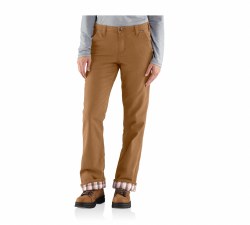 Women's Relaxed-Fit Canvas Flannel Lined Fulton Pant