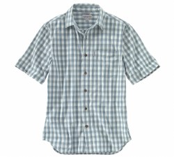 Men's Essential Plaid Open Collar Short-Sleeve Shirt