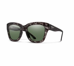 Sway - Matte Gray Tortoise Frame - ChromaPop Polarized Gray Green Lens