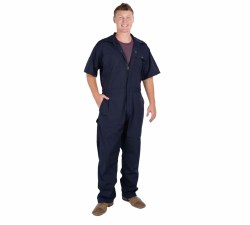Men's Poplin Unlined Shortsleeve Coveralls