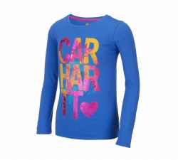 Girls' Logo Long-Sleeve Tee