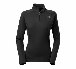 Women's Warm Long-Sleeve Zip Neck