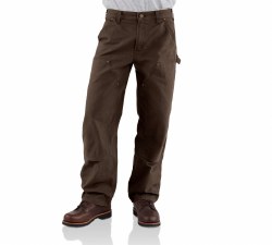 Men's Loose Fit Washed Duck Double-Front Utility Work Pant