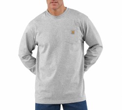 Men's Long-Sleeve Workwear Pocket T-Shirt