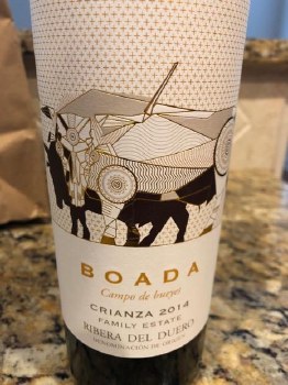 Boada Campo de Bueyes Crianza 2015 750ml