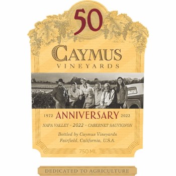 Caymus Cabernet Sauvignon 50th Anniversary 2022 750ml