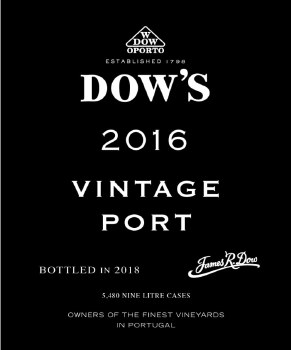 Dow's Vintage Porto 2016 750 ml