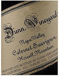 Dunn Vineyards Howell Mountain Cabernet Sauvignon 2012