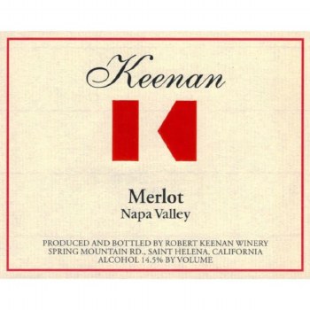 Robert Keenan Merlot 2018 750 ml