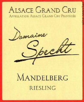 Domaine Specht Alsace Grand Cru Mandelberg Riesling 2019