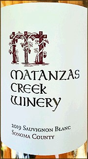 Matanzas Creek Winery Sauvignon Blanc 2019
