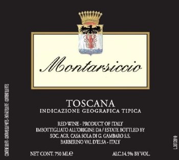 Montarsiccio IGT Toscana 2013 750 ml
