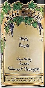 Nickel &amp; Nickel State Ranch Cabernet Sauvignon 2018   750ml