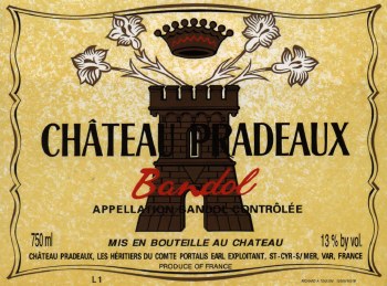 Chateau Pradeaux Bandol 2019