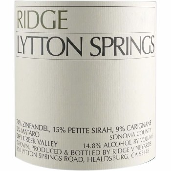 Ridge Lytton Spirngs Zinfandel Blend 2019 750 ml