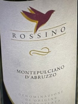 Rossino Montepulciano DAbruzzo DOC 2022