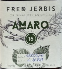 Fred Jerbis Original Italian Amaro 700ml