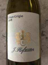 J Hofstatter Pinot Grigio 2021