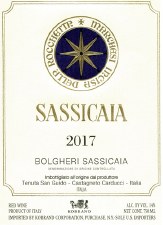 Marchesi Sassicaia 2018 750ml