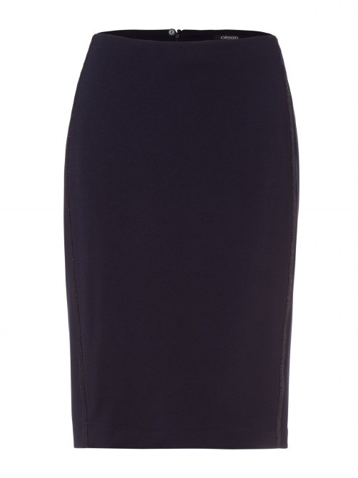 Olsen Pencil Skirt 10 Navy - Fishers