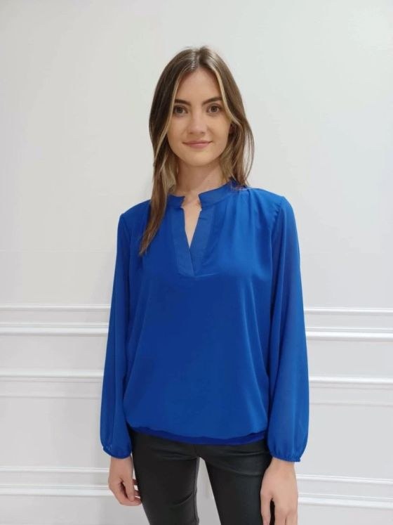 Kate and Pippa Band Chiffon Top