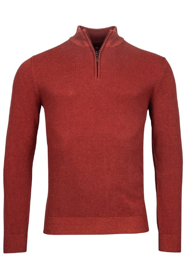 Mens red outlet half zip sweater