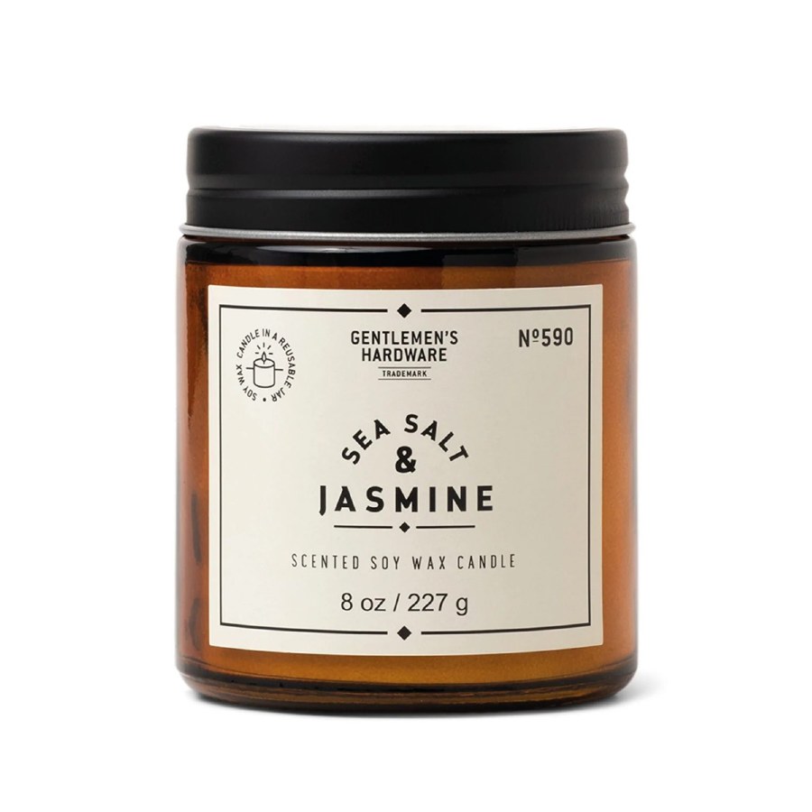 Gentlemen's Hardware Jar Candle Sea Salt & Jasmine