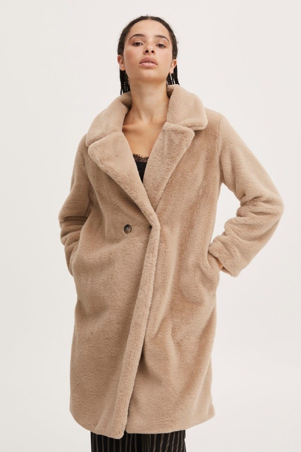 Ichi Haya Faux Fur Coat - Fishers