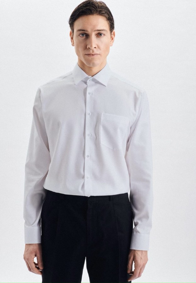 Seidensticker Textured Cotton Shirt