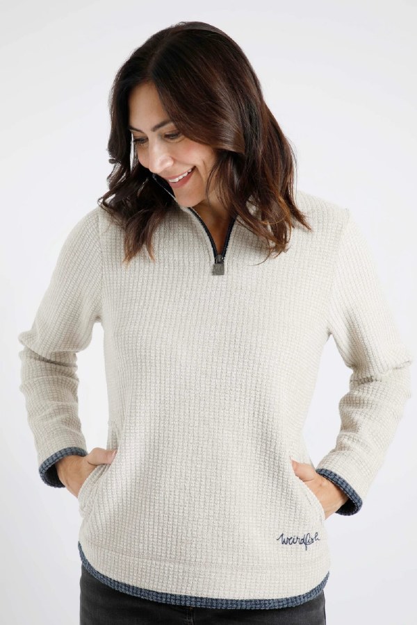 Weirdfish Beyonce Grid Fleece - Fishers