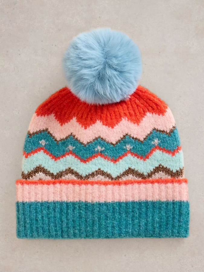 White Stuff ZigZag Fairisle Beanie