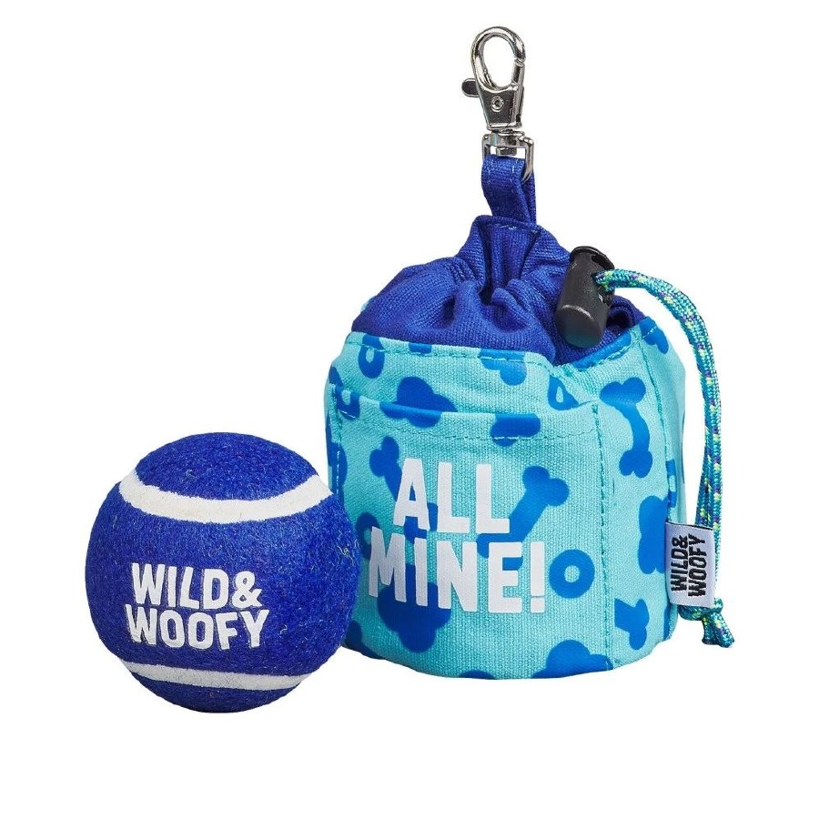 Wild & Woofy Fetch & Treat Pouch with Ball